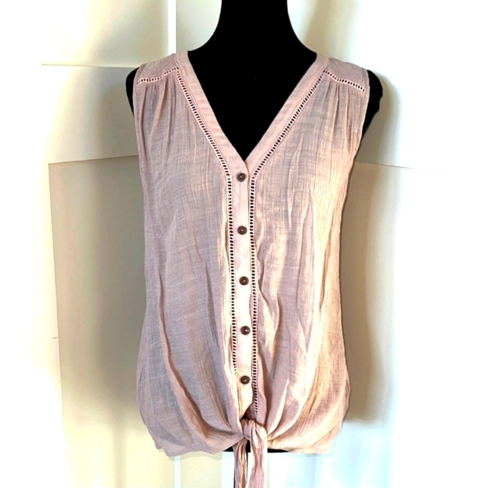 Ivy Ridge Button Down Lightweight Tank